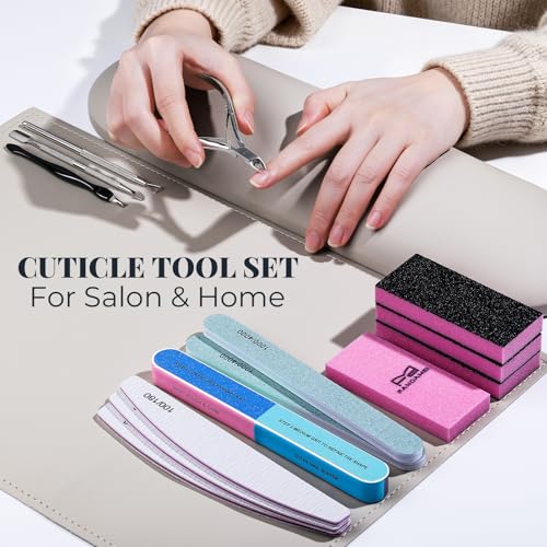 FANDAMEI Cuticle Kit, Nail Prep Kit, Nail Care Kit, Manicure Kit for Women