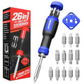 SHARDEN Multi ScrewDriver Set 26 in 1 All in One Adjustable Screw Driver - color: Blue, size: Extendable-NonRatchet