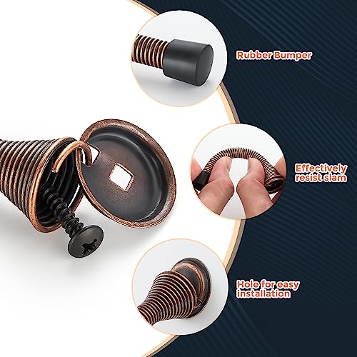 Ravinte Door Stoppers, 12 Pack Oil Rubbed Bronze Spring Door Stops - color: Oil Rubbed Bronze