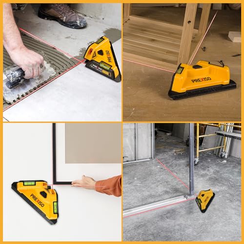 PREXISO Square Laser, 30Ft Flooring Laser Level, Tile Laser Line Projection