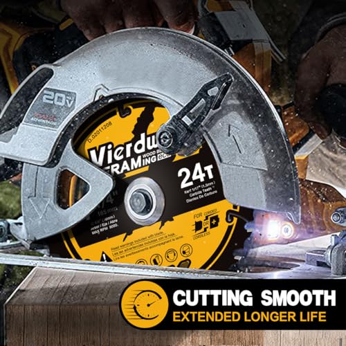 7-1/4" 40T Circular Saw Blade, 5/8" Arbor, 1-Pack for Wood Cutting - size: 7-1/4 40T 1PC