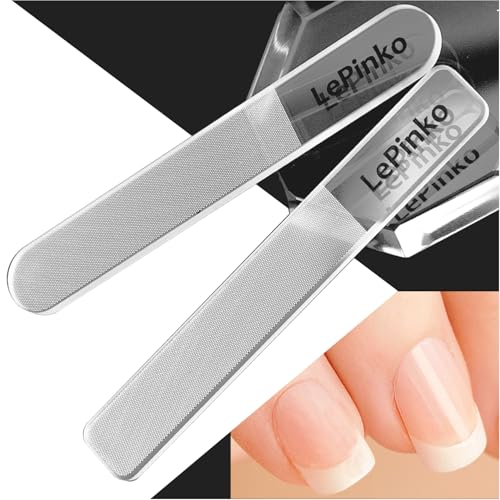 Nano Glass Nail Shiner, Multi-Purpose Nail Buffer Kit, 2 Pack - color: Translucent
