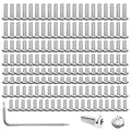 121 Pcs 304 Stainless Steel Pocket Blade Knife Handle Screws Assortment Set, M2, M2.5 Machine Screws, EDC Folding Hilt Fasteners, Knifemakers Rivets for DIY Repair