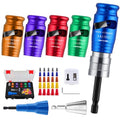 Wire Stripper for Drill, 6-14 AWG Wire Twister Kit with Case | Fits 1/4 in drills, strips 6/8/10/12/14 AWG solid wire, includes twister tools and storage case for wiring jobs