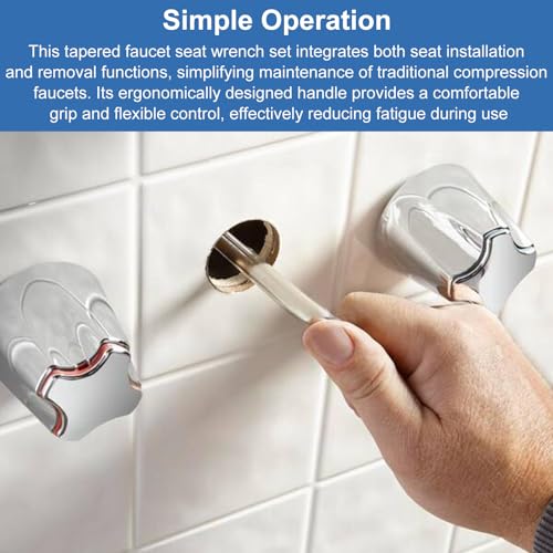 Universal Stepped & Tapered Faucet Seat Wrench Set for Danco 80439