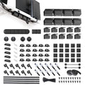 EUREKA ERGONOMIC 316PCS Under Desk Metal Cable Kit, Black
