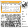 565 Pieces M3 Machine Screws Nuts Washers Set, Sutemribor M3 x 4/6/8/10/12/16/20mm Phillips Pan Head Machine Screws Nuts Washers Assortment Kit, 304 Stainless Steel, Fully Threaded - size: M3, style: Phillips Pan Head