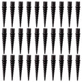 Bokon 30 Pcs Wood Anchor, Stripped Screw Hole Repair Kit,Black - color: Black