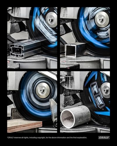 CRALY 12 Inch 100 Teeth Aluminum and Non-Ferrous Metal Cutting Circular Saw Blade, 1 Inch Arbor, Carbide Tipped, Thin Kerf, Black Ice™, for Medium Aluminum, Plastic, Composite(C12100AL) - size: 12", 1" arbor, 100T
