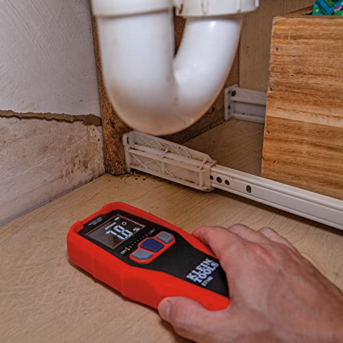 Klein Tools ET140 Pinless Moisture Meter for Non-Destructive Moisture Detection in Drywall, Wood, and Masonry; Detects up to 3/4-Inch Below Surface - style: Moisture Meter