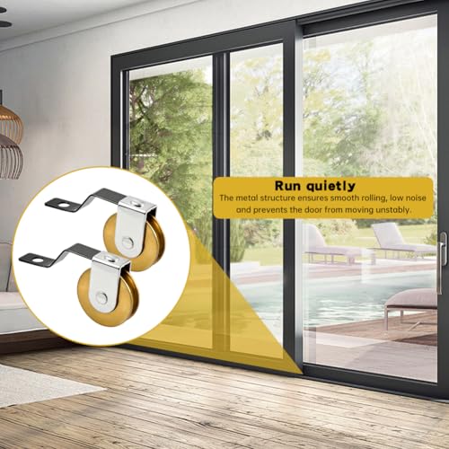 4 Pack Sliding Screen Door Rollers Tension Spring Wheels Replacements