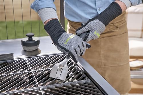 Cuisinart 3-in-1 Chainmail Grill Cleaner, Bristle-Free Dual Function Heavy-Duty Grill Brush with Removable Head, Worry-Free Stainless Steel Steam Clean BBQ Scrubber for Grills & Griddle - color: Chainmail Grill Cleaner Brush