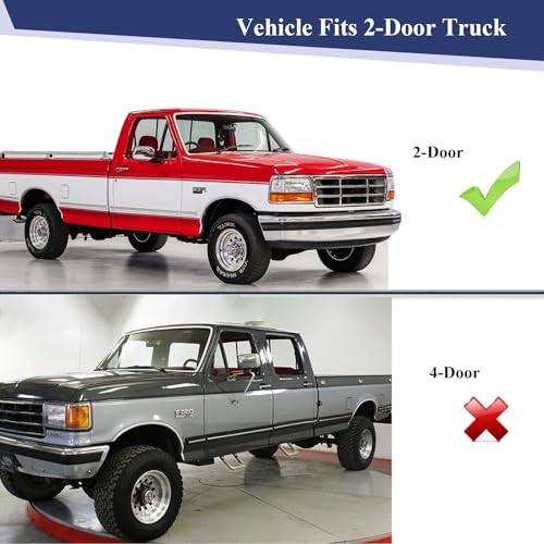 ItranMc Window Molding Sweep Felt Trim Seal for 1987-1997 Ford F150 - style: Ford 1987-1997