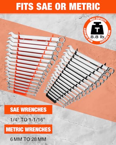 VALUEMAX 4-Pack Wrench Organizer, 64-Slot - style: 4PC