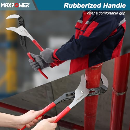 MAXPOWER 20 inch Groove Joint Pliers, 5.5 inch Max Opening - size: 20"