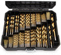 230 Pcs Drill Bit Set, 135°Tip High Speed Steel for Wood, 3/64"-1/2"