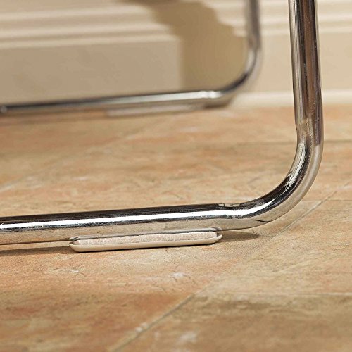 Super Sliders 1/2 x 4 Inch Self Stick Bar Furniture Sliders for Carpet or Durable Hard Surfaces, Beige, 4 Pack (4700595N)