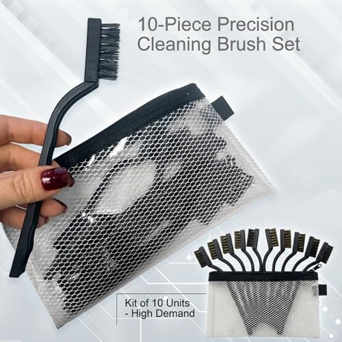 Anti-Static ESD Cleaning Brush Kit with a Zipper Pouch for Storage - Keyboard, Circuit Boards, Electronic Devices Tool Set - 10 PCS - size: Circuit Board Precision Cleaning Kit