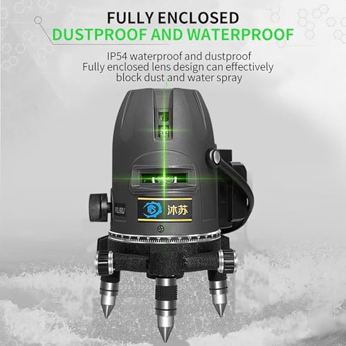 （Laser Level Outside）Outdoor Lasers 5 Lines Green Laser Level 360 Self Leveling Rotary Precision Level Tool Super Bright
