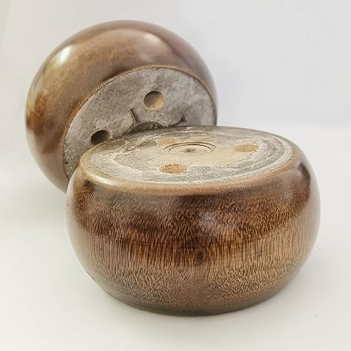 2 Inch High Wooden Sofa/Bed Riser Round Shaped Wood Furniture Legs/Couch Legs/Replacement Sofa Feet/Dresser Leg Set of 4 Diameter: 3.7inch, Walnut - color: Walnut, size: Diameter: 3.7inch