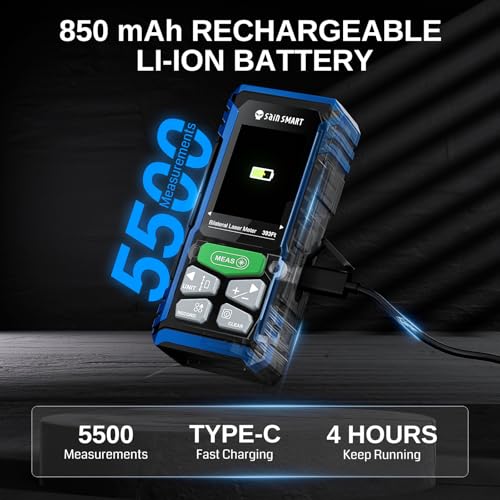 SainSmart Dual Laser Measuring Tool, 393Ft Green Bilateral Distance Meter - color: Green