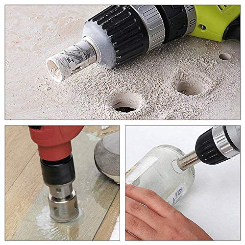 3 otters 15-Piece Diamond Hole Saw Kit for Plant Pots, DIY Gardening & Crafts - Easily Drill Drainage Holes in Ceramic, Terracotta, Glass & Tile, for Gardeners & Hobbyists, (6mm-50mm / 1/4"-2")