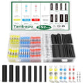 252PCS Heat Shrink Solder Seal Wire Connectors Kit -120 Waterproof Butt Connectors &132 3:1 Heat Shrink Tubing, Marine-Grade Insulated Electrical Wire Terminals for Automotive, Boat, Truck - size: 252PCS