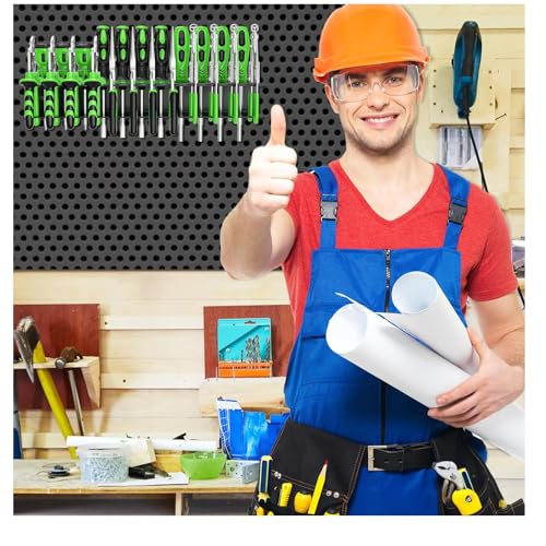 2 Pcs Screwdriver Plier Organizer Wall Mount, Screwdriver Rack, Metal Plier Holder Utility Tool Holder Organizers and Storage Rack for Garage Workshop Workbench Tool Chest Cart