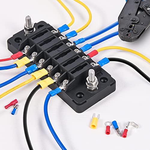 Nilight 840PCS Mixed Quick Disconnect Electrical Insulated Crimp Terminals - color: 840PCS Mixed Crimp Terminals