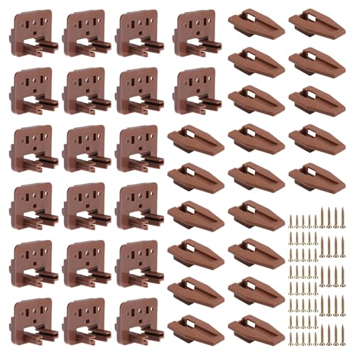 20 Set Drawer Guide Kit, Enhanced Commercial Slide Style Drawers for Kenlin Rite-Trak II 168, Vaughan Bassett, Legacy, Replacement Dresser Drawer Slides Repair Kit with Roller (20 Set) - style: 20 Set Drawer Guide Kit