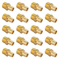 20 piece EFIELD Brass Expansion Pex A 1/2" x 1/2" Male NPT Adapter Fitting - size: 1/2" x 1/2" (Brass, Pack of 20)