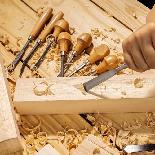 Falling in Art 16 Pcs Professional Wood Carving Knives Chisel Set