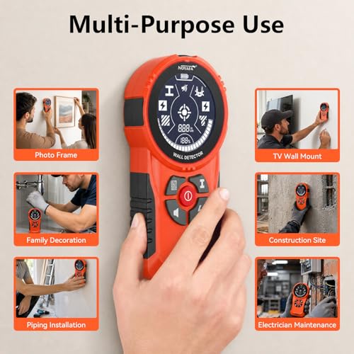 NOYAFA Stud Finder Wall Scanner,6 in 1 Multifunctional Wall Detector