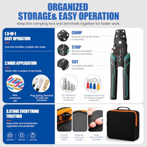 Heat Shrink Butt Connectors Kit 600 PCS, Waterproof Wire Connectors - size: 22-16/16-14/12-10 AWG(600PCS)
