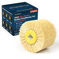 Shinboc 4.7x4 Inch Surface Conditioning Tool, Sisal Abrasive Drawing Wheel - style: Sisal Abrasive