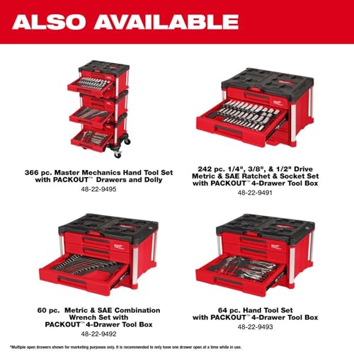 Milwaukee Electric - 366 Piece Master Mechanics Hand Tool Set with Pack