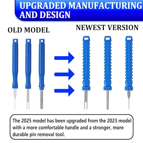 41 Pcs Terminal Pin Removal Tools with Blow-Molded Case, Blue - color: Blue