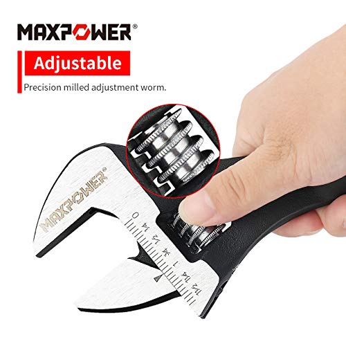 MAXPOWER 10" 12" 16" Spud Wrench Set, Tapered Handle for Hole Alignment - size: 10 in. + 12 in. + 16 in. / 3Pcs