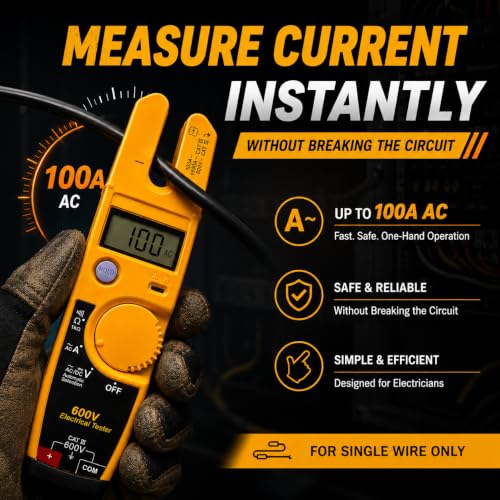 T5-600 Electrical Tester Compatible with Fluke Meter, 600V Voltage Tester - style: T5-600