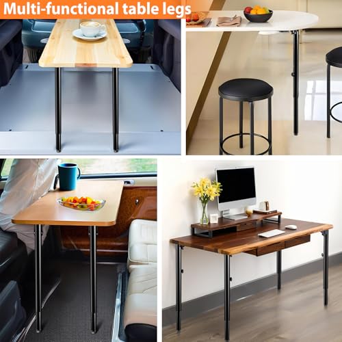 Folding Adjustable Table Legs 2 PCS for Outdoor Camper, RV - size: Adjustable Height - 22.5”- 34.5”
