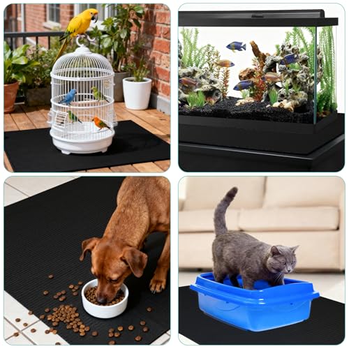 Pet Crate Floor Protection Mat, Mat for Under Dog Crate, 23.6" x 47.2" XL Cut to Fit Design Washable Floor Covering Reusable Waterproof Non Slip Rug Whelping Pad for Pet (X-Large) - size: X-Large