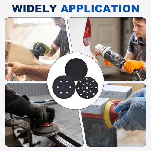 4Pcs 5 Inch Interface Pads, 8 Hole Foam Sanding Pads