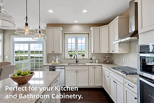 DecoBasics (10 PCS) Full Overlay Soft Close Cabinet Hinges for Kitchen Cabinets - 105° Face Frame Concealed Cabinet Door Hinge -3 Way Adjustability -Clip on Plate & Matching Screw 4 Easy Installation