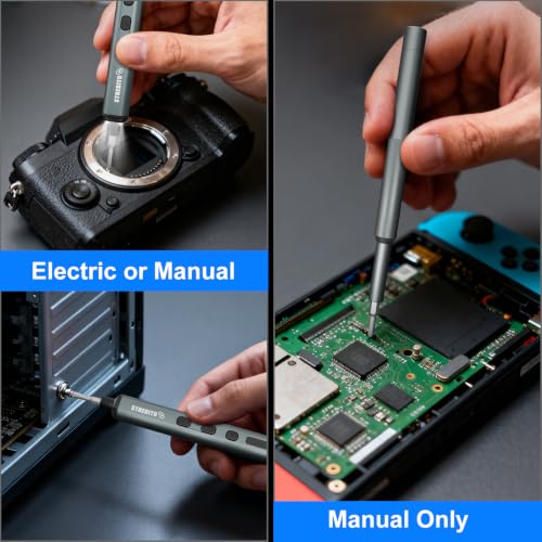 STREBITO Electric Screwdriver, 67 in 1 Electric Precision Screwdriver Set - color: Upgraded Green