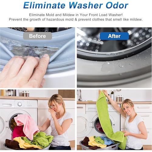 Magnetic Door Prop for Front Load Washer, 360° Adjustable Compact (Black) - color: Black