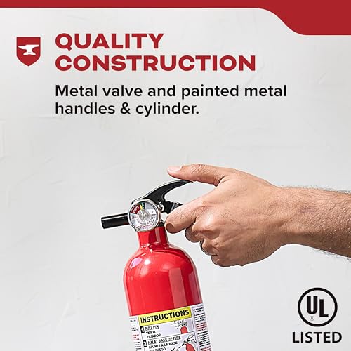 Kidde Basic 110 Fire Extinguisher for Home, 1-A:10-B:C, FA110G, 1 Pack - size: 1 Pack