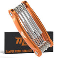 Mutt Tools Security Torx Set 10-Piece Tamper Proof Star Allen Wrench T6-T30