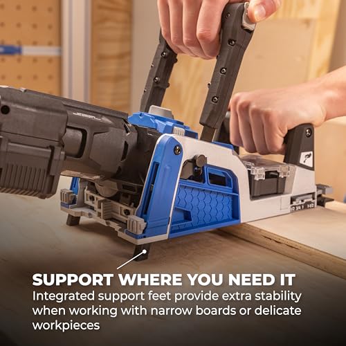Kreg Rebel 20V Ionic Drive Pocket-Hole Joiner Kit - With 20V Blue Ion Charger & 2Ah Battery Pack - Cordless Precision Joinery Tool for Woodworking & Carpentry - Woodworking Tools - KPTBRB100A