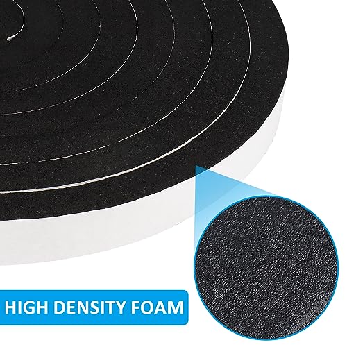 DGSL Foam Weather Stripping, 1/2" x1/4", 33Ft Door Window Seal Tape - size: 1/2In x 3/8In x 16.5Ft