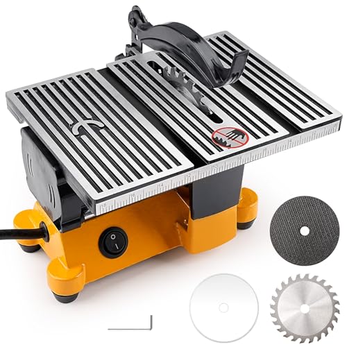 Sbestily Mini Table Saw 90W Portable Small Miter Saws for DIY Crafts